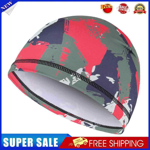 #A Camouflage Cycling Cap Men Women Breathable Bike Hat Sweat Wicking Moisture