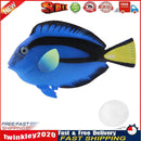Aquarium Artificial Luminous Fish Silicone Glowing Fish Tank Decor (Blue) Newly