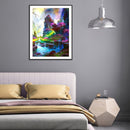5D Diamond Painting Kit DIY Mountains Waters Full Round Drill Home Decoration