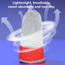 Gaming Finger Sleeve for PUBG Game Controller Glove Fingertips (White+Red) Newly