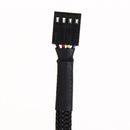 12" 5PCS 4-Pin PWM Chassis Fan Expansion Makes Connection Cable for Compu