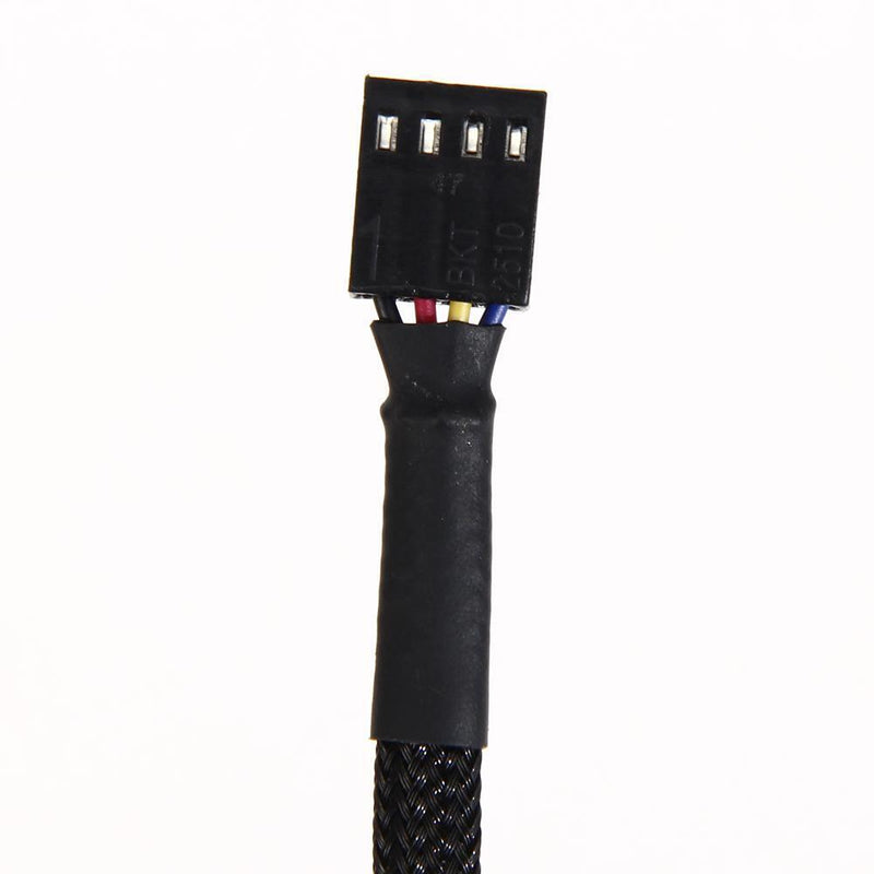 12" 5PCS 4-Pin PWM Chassis Fan Expansion Makes Connection Cable for Compu