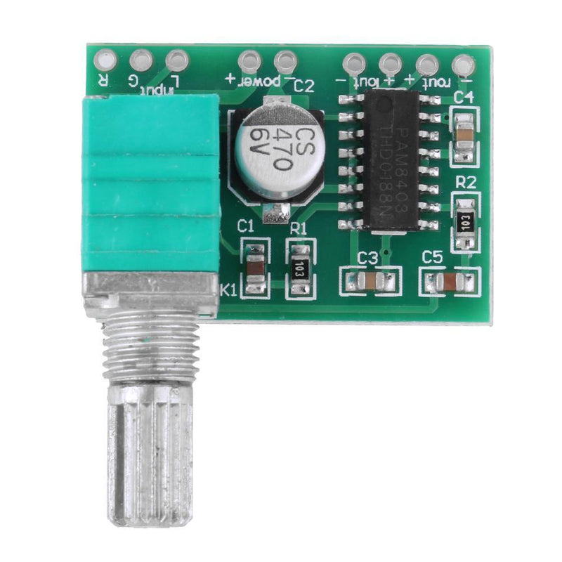 Dreamitpossible Mini PAM8403 5V Power Audio Amplifier Board Module 2 Channel 3W