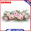 Home 11CT Printed Part Embroidery Fresh Flower Needlework DIY Cross Stitch Kit