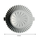 Silicone Air Fryer Liner Kitchen Baking Parchment Steamers Pads (Grey) Newly