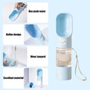 Portable Pet Dog Water Bottle Travel Outdoor Walking Drinking Cups (Blue)