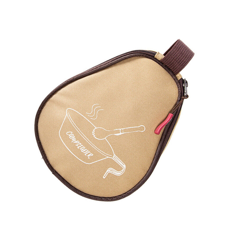 Portable Camping Tableware Storage Bag Sierra Cup Bowl Carrier Bags (Khaki)