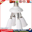 Adjustable E27 Splitter 4 Heads Lamp Base Adapter LED Bulb Holder Socket Newly
