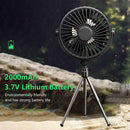 Remote Control Floor Table Ceiling Fan Cooler with Tripod for Outdoor Camping