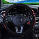 Universal 15" 38cm PU Leather Auto Car Steering Wheel Covers Anti-slip Black Red