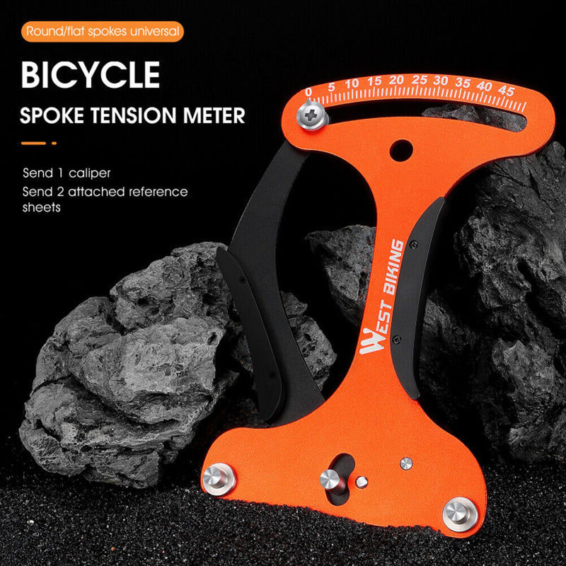 WEST BIKING Mountain Bike Spoke Tension Meter Checker Wheel Repair Tools Newly