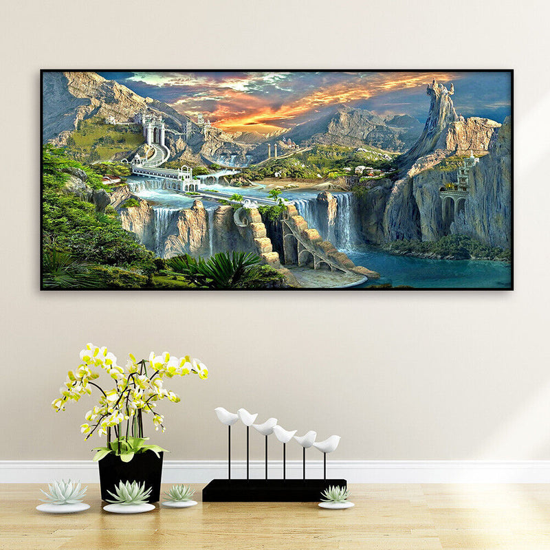 Drawing Kit 5D Art Diamond Painting Amazing Landscape DIY Full Round Drill Cr