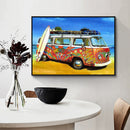 Handmade Beach Bus 5D DIY Full Round Drill Drawing Kit Diamond Painting Ornam