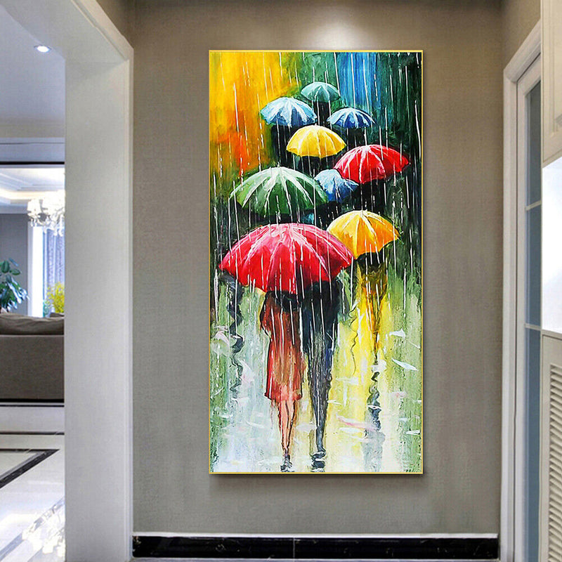 Holds Umbrella Oil Paint By Numbers Wall Art Craft Coloring Drawing for Adults