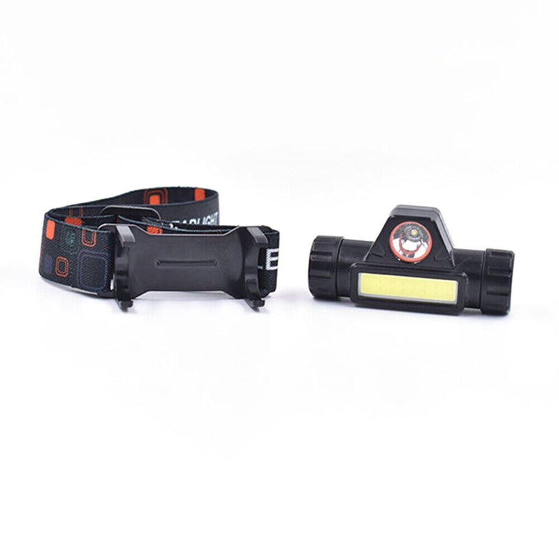 USB Charge LED COB Headlamp Waterproof Outdoor Camping Fishing Bicycle Head