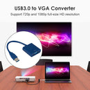 USB 3.0 to VGA Video Display Adapter 1080P Multi-Display Converter (Blue) Newly