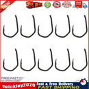 10pcs Fishing Hooks Set Carbon Steel Barbed Carp Hooks Fishing Tackle (2) Newly