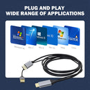 USB 4K 60Hz HDMI-Compatible to DP Converter HD Displayport Video Adapter