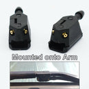 2Pcs Universal Car Windscreen Blade Water Arm Washer Wiper Spray Jets Nozzles