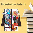 2pcs Creative DIY Diamond Painting Bookmark Leather Tassel Tags Art (SQ073)