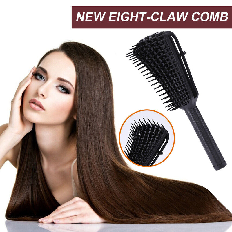 Curly Hair Salon Rubber Octopus Hair Comb Scalp Massage Brush Hairdressing Tool