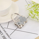Metal Foldable Bag Hook Handbag Holder Elephant Shape Purse Hanger Table Ho