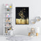 Frameless Oil Paint By Numbers DIY Golden Butterfly Picture Craft Kit for H