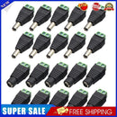 20pcs 10 Male+10 Female DC Power Connector Adapter 2.1x5.5mm Plug for CCTV
