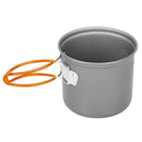 DS-101 Outdoor Camping Cookware Set Portale Orange Handle Tableware Pot