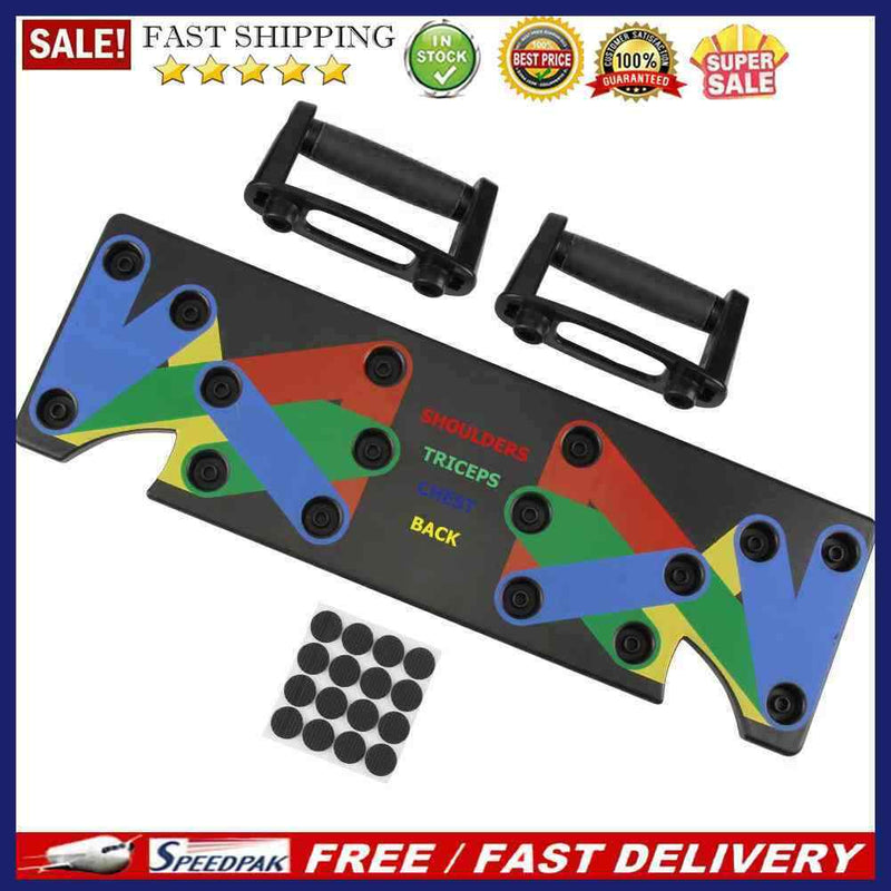 9 in 1 Body Building Push Up Rack Board System Fitness Comprehensive Exerci