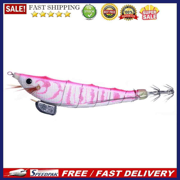 Luminous Wood Shrimp Crankbait Fishing Lures 12cm 14.3g Artificial Wobbler Ba