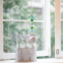 Crystal Glass Clear Chandelier Pendant Faceted Prism Part Hanging Decor (A)