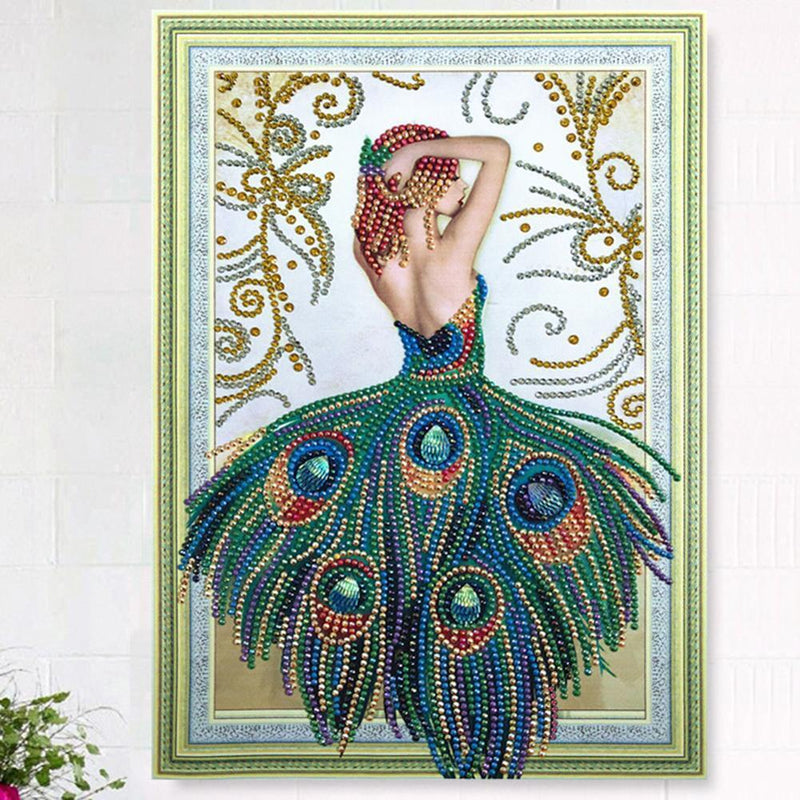 5D DIY Special-shaped Diamond Painting Beauty Cross Stitch Embroidery Kit Newly