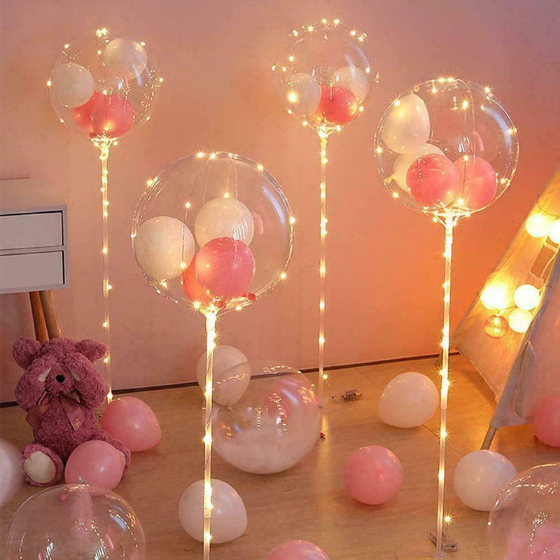 10Pcs Transparent Bobo Bubble Balloon Clear Inflatable Air Wedding Helium G0W1