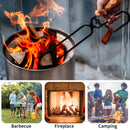 Firewood Tongs Log Grabber for Campfire Firepit Fireplace Wrought Iron Claw