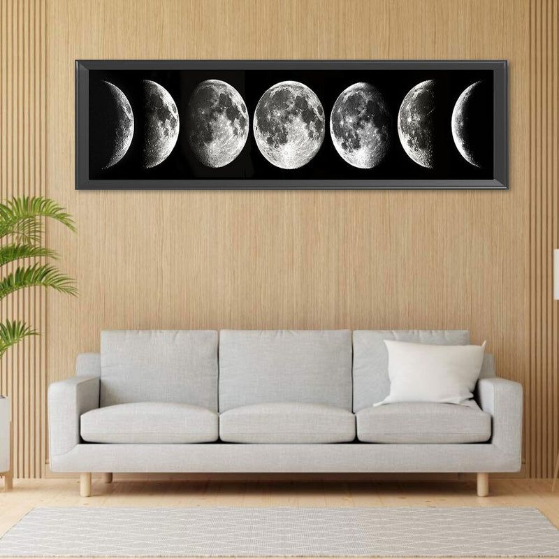 5D DIY Diamond Painting Full Square Drill Moon Phase Wall Decor Rhinestone Art