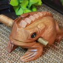 Wooden Frog Rasp Percussion Musical Instrument Tone Stick Supplies Block