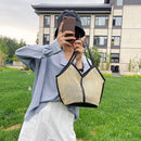 Casual Straw Women Shoulder Bags Woven Handbag Handmade Summer Beach Travel Tote