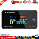 6 in 1 Color Display Digital Energy Meter (KWS-AC300-100A Solid Core CT) Newly