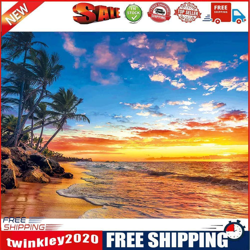 Painting By Numbers Sea Scenery DIY Oil Coloring Landscape Drawing Pictures