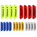 4pcs Car OPEN Reflective Tapes Warning Mark Open Car Door Stickers (Red)