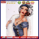 5D Diamond Embroidery Fashion Lady Mosaic Round Diamond Painting for Wall Gif