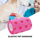 Pet Dog Cat Elastic Bandage Non-woven Pet Self Adherent Wound Tape (L)
