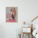 5D Diamond Painting Girl Partial Special Shape Drill Rhinestone DIY Home De