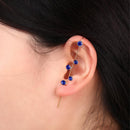 Gift Lightning Climber Earrings Crawler Hook Earrings Crystal Stud Ear Wrap