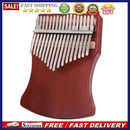 Portable 17-Key Mahogany Veneer Kalimba Instrument Finger Piano Mbira Sanza Gift