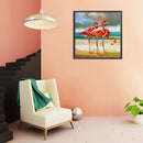 Handmade DIY Full Round Drill Diamond Painting 5D Flamingo PosterKit