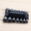 14pc Power Nut Driver Drill Bit Set Sea Metric Socket Screw 1/4
