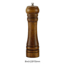 Ceramic Core Solid Wood Manual Grinder Salt Pepper Mill Spice Jar (8inch)