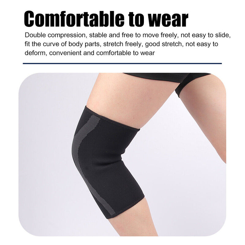 #A 1 Pair Fitness Running Cycling Support Braces Breathable Sport Knee Pad Sleev